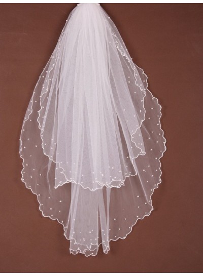 2 Layer Waltz With Beading Wedding Veil