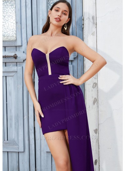 Regency Sheath/Column Sweetheart Satin Short Mini Sweet 16 / Homecoming Dresses